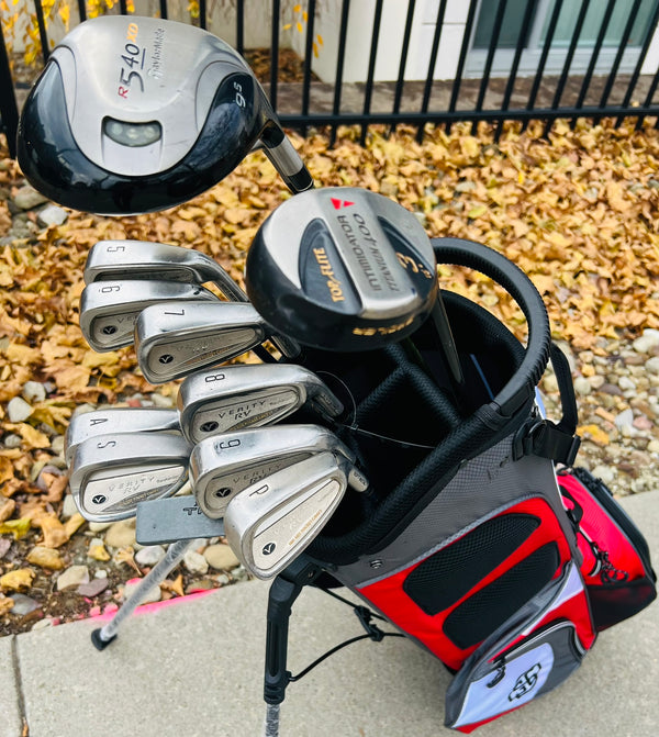 Complete Golf Set + NEW BAG - TaylorMade, Verity RV - Mixed Set
